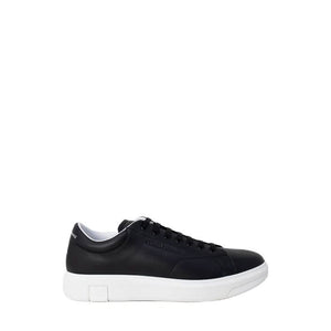 Armani Exchange Blue Leather Sneakers for Men | Sporty & Stylish