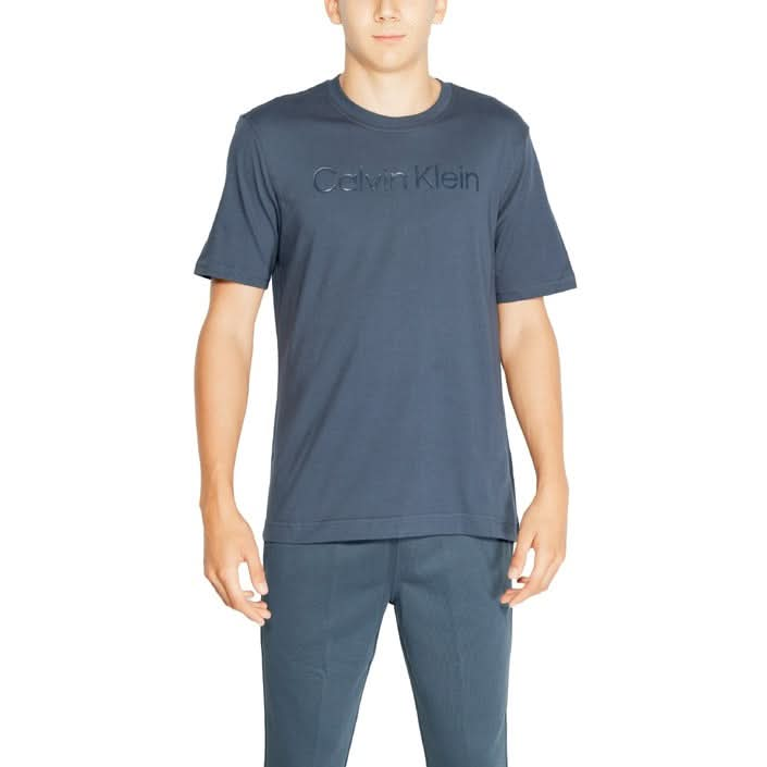 Calvin Klein Sport Men's Plain Blue T-shirt - Fall/Winter Collection
