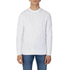 Armani Exchange white knitwear – plain design with long sleeves and a round neck, perfect for Fall/Winter fashion