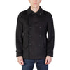 Mulish Men's Black Coat - Front View with Round Neckline