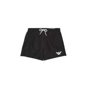 Emporio Armani Underwear Men's Black Swim Shorts - Laced Swimwear