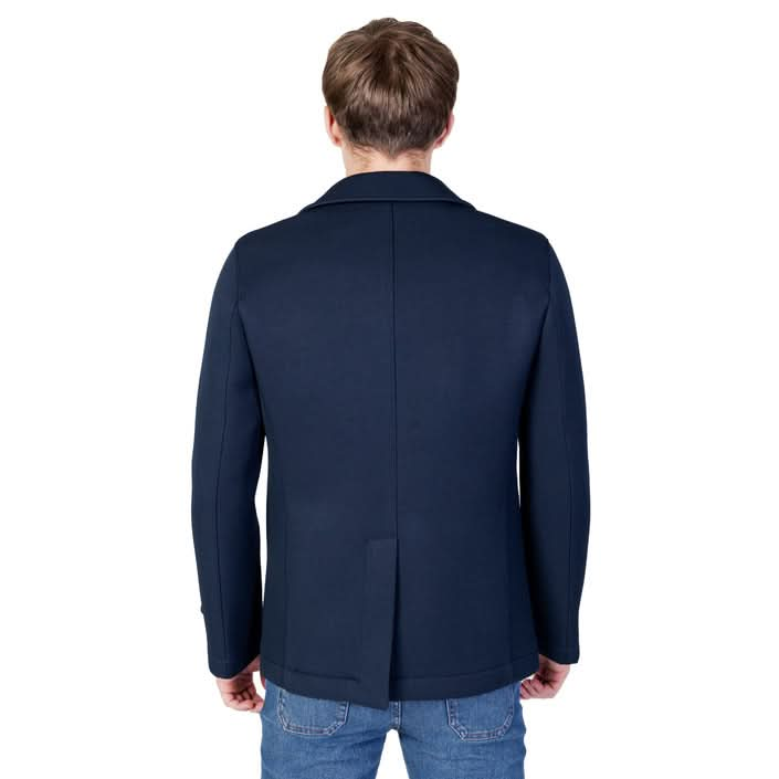 Mulish Men's Elegant Blue Coat - Long Sleeves and Classic Design