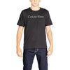 Calvin Klein Sport Men's Black Printed T-shirt - Front View
