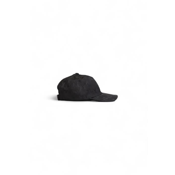 Armani Exchange Black Cap for Men. Ideal for high-profile events, this sleek, plain cap comes with an adjustable buckle for a refined look.

