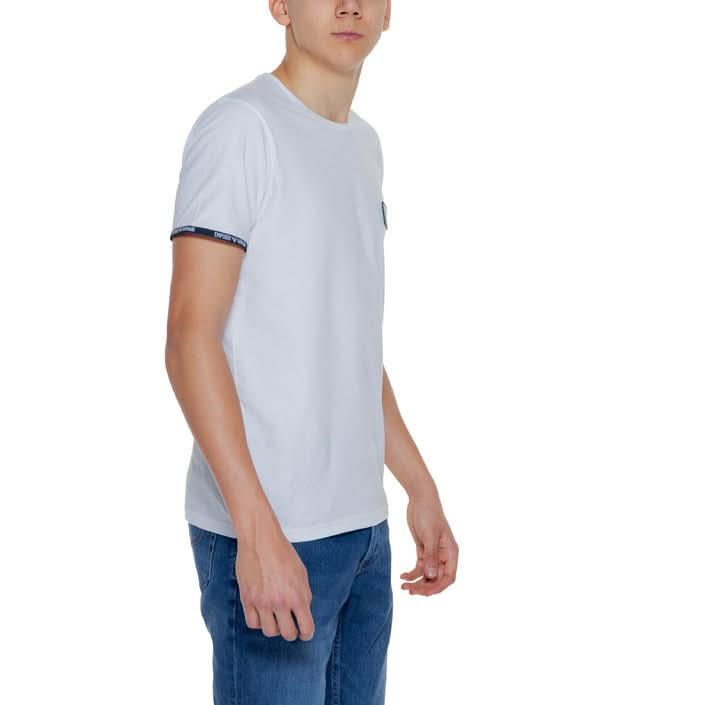 Plain white Emporio Armani T-shirt made from 100% cotton.