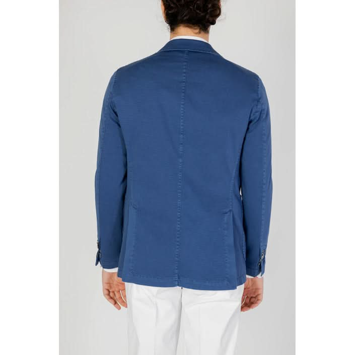 Mulish Men's Blue Blazer - Lightweight Cotton for Spring/Summer